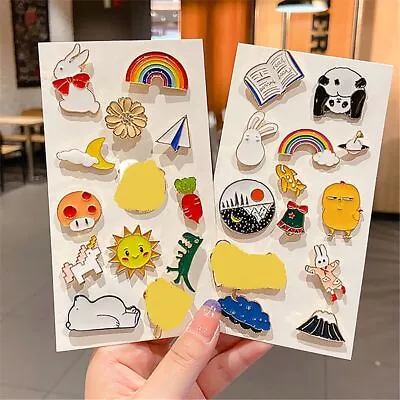 Creative Pop-Enamel Pin Lapel Cute Japanese Style Brooch Badges Rabbit Cartoon • $1.96