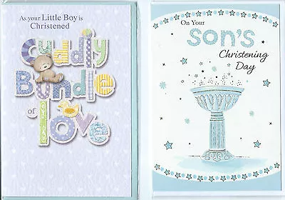 £0.99 • Buy Various  Christening For Boy  Cards ** MULTI-BUY DISCOUNT AVAILABLE **