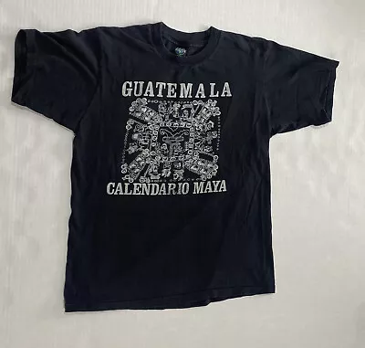 Guatemala Mayan Calendar T-shirt M Tikal National Park Short Sleeve Vintage  • $4.62