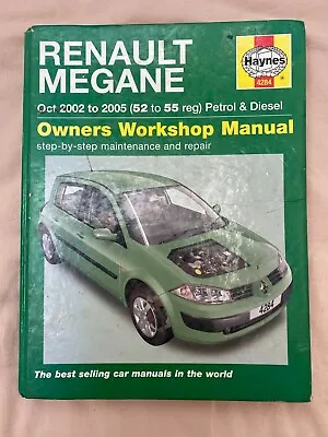 Reanult Megane Oct 2002-2005 Owners Workshop Manual Book Car Repair Maintenance • £5