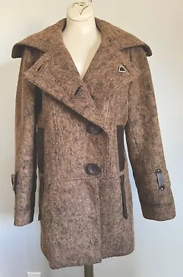 Mackage Winter Coat Wool Mohair Cashmere Canada Designer Outerwear TWIGGY BROWN • $99.99