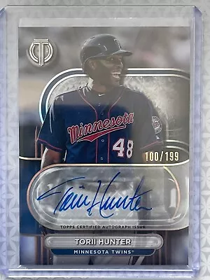 2024 Topps Tribute Torii Hunter On-Card Auto /199 Twins • $19.99