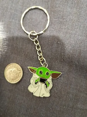 Grogu Baby Yoda  Enamel Charm Keyring • £2.49