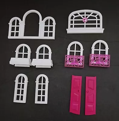 Barbie Mega Bloks Build N Style Luxury Mansion Replacement Doors & Windows 80229 • $14.78