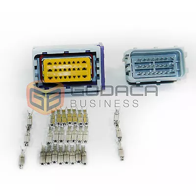 1x 24-pin ECU Repair Connector Male & Female Plug Pigtail Harness Repair Wiring • $23.99