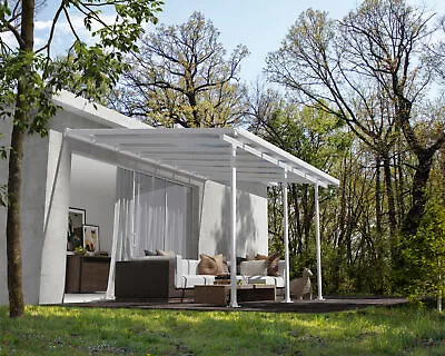 Lean To Veranda Pergola 3x4.2 Aluminium Patio Cover Feria Canopia By Palram • £1409