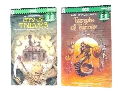 Fighting Fantasy City Of Thieves & Temple Of Terror - Ian Livingstone   • $90