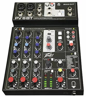 Peavey Mixer PV 6 BT (Bluetooth) • £220