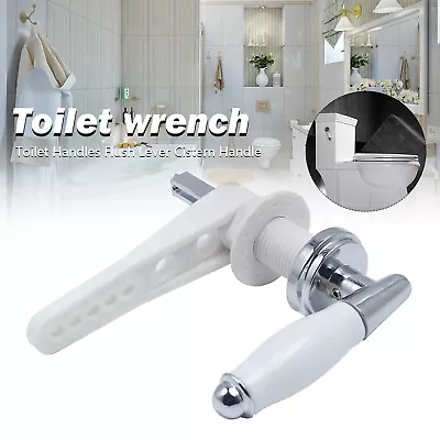 Bathroom Traditional Ceramic Cistern Lever Toilet Flush Handle Replacement New • £8.65