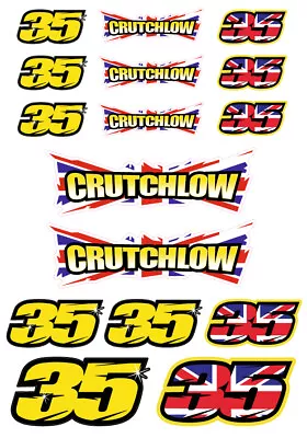 TP Cal Crutchlow Stickers - Sticker Large Decal Sticker Kit (16 Stickers  • £12.10