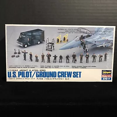 Hasegawa 35007 U.s. Pilot/ground Crew Set Model Kit-nib-1/72 Scale • $11.50