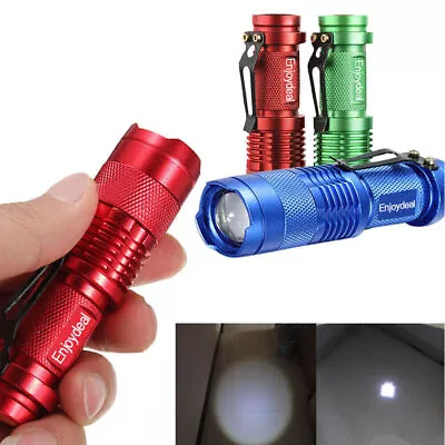 Sale Portable Mini LED Zoomable 1200 Lumen Zoom Flashlight Torch Lamp AA • $6.45