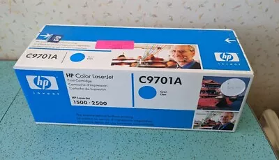 New HP LaserJet 1500/2500   C9701A Cyan Toner Cartridge Blue Box • $54