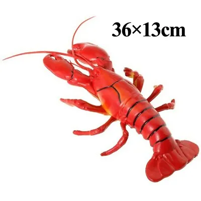 Big Fake Lobster Crab Model For Dispaly Artificial Marine Animals Decoration • £9.72
