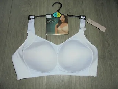 M&s Marks & Spencer White Non Wired Full Cup T-shirt Bra Uk Size 36d • £9.99