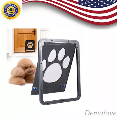 Small Pet Cat Puppy Dog Magnetic Lock Safe 24*29Cm Flap Door Animal Gate USA • $9.51