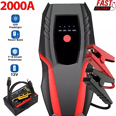 99800mAh 12V Car Jump Starter Pack Booster Charger Battery Power Bank Portable • $55