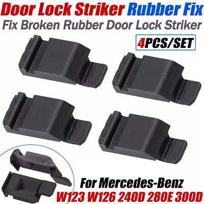 For Mercedes W123 W126 240D 280E 300D Door Lock Striker RUBBER FIX Front Rear LR • $15.99