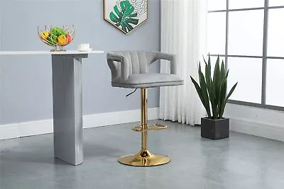 COOLMORE Vintage Bar Stools With Back And Footrest Counter Height Dining Chairs • $117.95