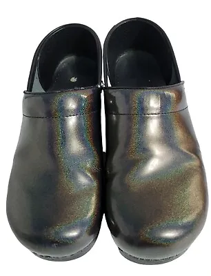 Dansko Clogs Metallic Women’s Size 40 US 9.5-10 Multicolor Shoes Leather • $24.95