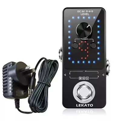 LEKATO Electric Guitar Looper Effect Pedal Tuner 40 Mins 9 Loop + Power Adapter • $66.99