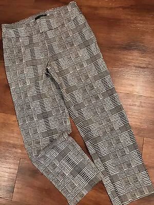 ZAC & RACHEL Woman’s Dress Pants Slacks Stretch Pullon Houndstooth Slimming 10 • $11.11