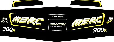 Mercury Racing 3.0L Alien Promax 300 Decal Kit Yellow Red Or Blue • $75
