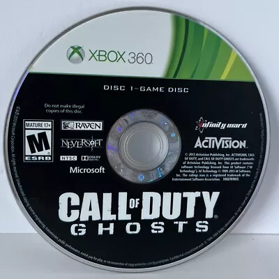 Call Of Duty: Ghosts Disc 1 Only (Xbox 360 2013) Disc Only • $3.99