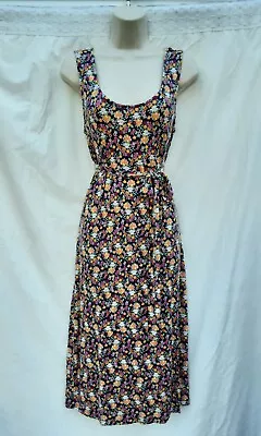Teaday Dressshiftblue Floralhippieboho60's70s80's Vintage Stylesize 14 • £5.99