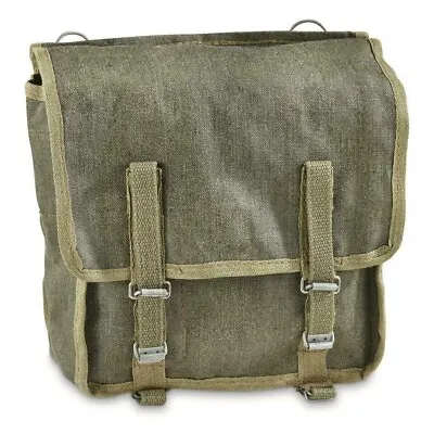 Polish Army Bread Bag Canvas Webbing Side Messenger Pannier Satchel Butt Pack • $16.99