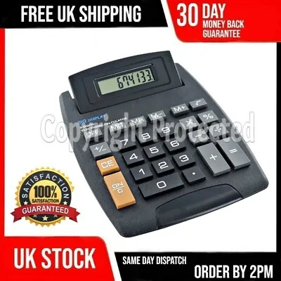 £4.09 • Buy Large Button Numbers Jumbo Calculator School Office Home Battery Pop Up Display