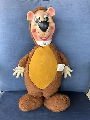 Vintage 1958 Knickerbocker Yogi Bear Rubber Face 18  Plush HANNA BARBERA Doll • $49