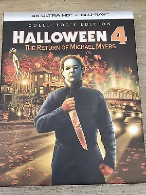 Halloween 4 The Return Of Michael Myers Collector's Edition 4K Hard Slipcover • $10