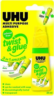 UHU Twist & Glue – School Glue 35 Ml NEW • £3.99