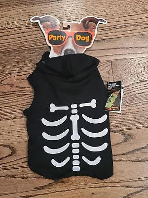 $14.99 • Buy Dog Halloween Costume - Skeleton Hoodie / Size Medium / Small Dog Breeds