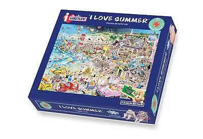 1000 Piece Jigsaw Puzzle - I Love Summer Seaside Beach Trip - Mike Jupp • £25.99