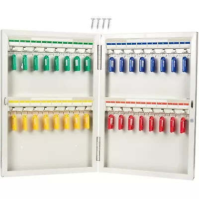 Steel Key Cabinet Box Wall Mount 32 Keys Holder Organizer Locker Case 10.3x15x2  • $52.99