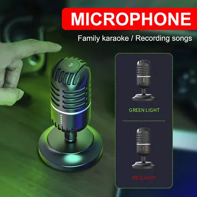 Mini USB Condenser Microphone For PC Live Streaming Gaming Cardioid Microphone • $32.04