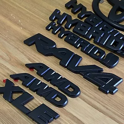 Pt948-42197-02 For 2019-2023 Rav4 Hybrid Xle Awd Blackout Emblem Overlay Kit • $57.99