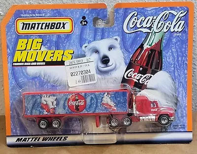 NIP Matchbox Big Movers COKE Mack CH600 Semi Tractor Trailer Rig Coca-Cola • $19.97