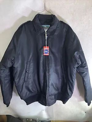 *TIMBER KING BLACK QUILTED BOMBER STYLE JACKET Size Med/Tall • $50