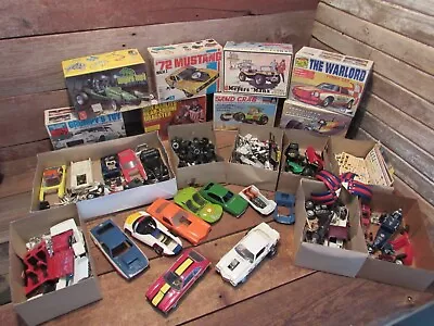 Vintage Lot Model Kits Plastic Cars Hot Rod Parts - Junkyard! • $224.99