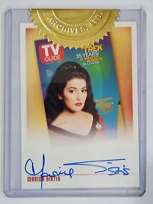 Star Trek Quotable TNG Marina Sirtis TV Guide Auto Card TVA1  - 2 Case Incentive • $94