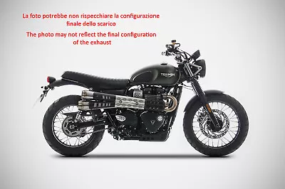 Double Exhaust Zard Steel Conical Racing Triumph Street Scrambler 2017-23 • $760.76