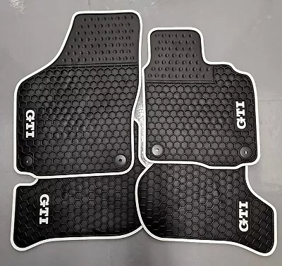 VW Golf Mk5 & 6 2004-2007 Tailored Black Rubber Car Floor Mats • $99.54