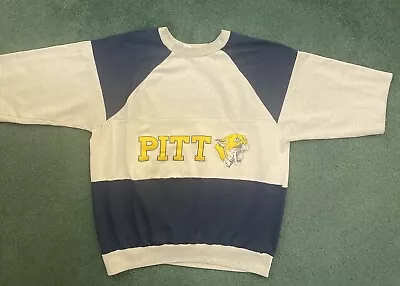 Vintage Pitt University Cut Off 80s Sweatshirt SS/LARGE~6C • $18.99