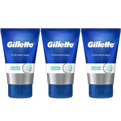 Gillette After Shave Balm Comfort Cooling 100ML X 3 • £9.31