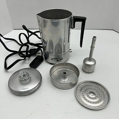 Empire Matic - Small 3 Cup Travel Metal Coffee Percolator - Electric  Vintage • $24.99