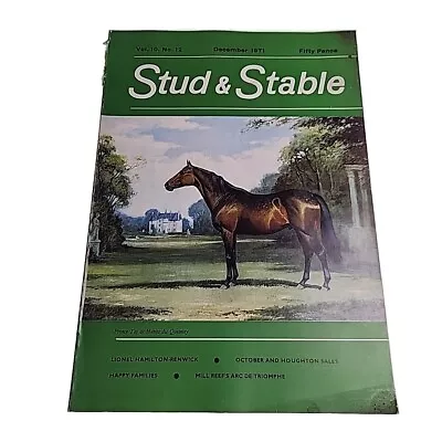Stud & Stable Magazine V10 N12 December 1971 Horse Horseracing Mag Book • £15