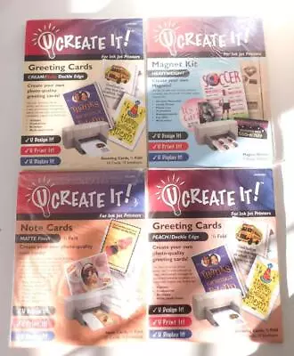 4 U Create It Photo Quality Note Cards Greeting Cards Magnets New In Package • $17.96